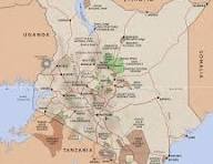 Map of Kenya showing Nairobi and Bungoma